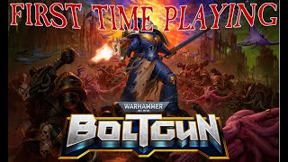 Warhammer 40k: BOLTGUN First time playing.