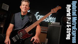 Video thumbnail for 2023 Update | The Sadowsky MetroExpress 21-fret Hybrid P/J 5-String Bass | Full Demo w. Andy Irvine by Sadowsky