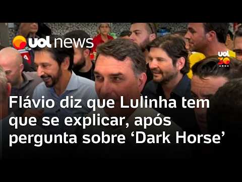 Flávio Bolsonaro diz que ‘Dark Horse’ é ‘página virada’ e que Lulinha é quem deve explicações