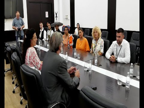 Prijem KUD -a "Abrašević" i njihovih gostiju kod pomoćnika gradonačelnika za kulturu