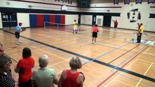 Pickleball: Last game of the Mixed 65+ Gold Medal Match - Brampton, ON, 2012