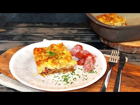 Deftiger Sauerkrautauflauf mit Röstikruste