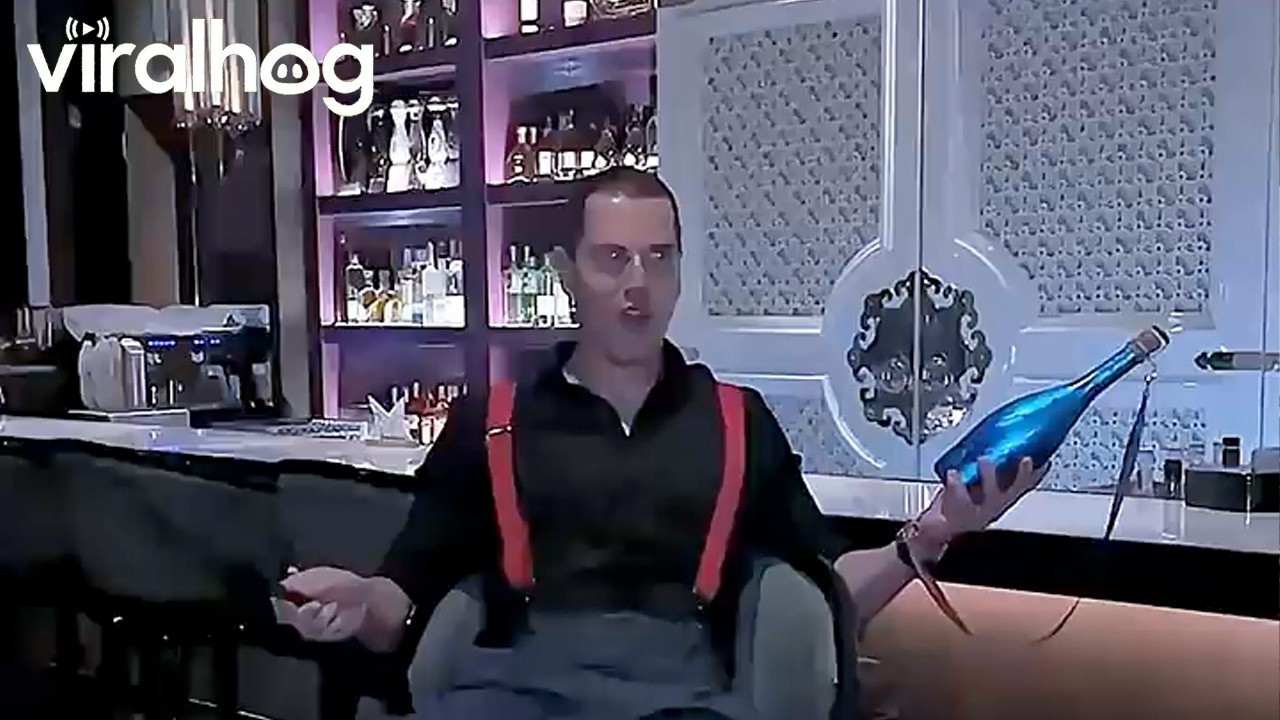 Sabrage Champagne Fail at Luxury Bar || ViralHog