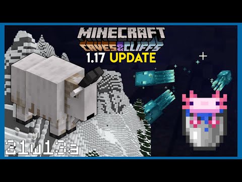 EPIC Goats & NEW Terrain! Minecraft 1.17 Caves & Cliffs!