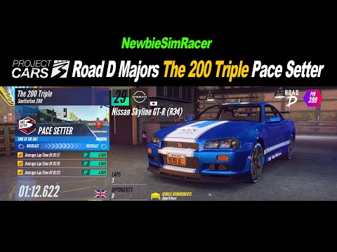 Project Cars 3 - Road D Majors The 200 Triple Pace Setter 1:12.622 Nissan Skyline GT-R | PC VR