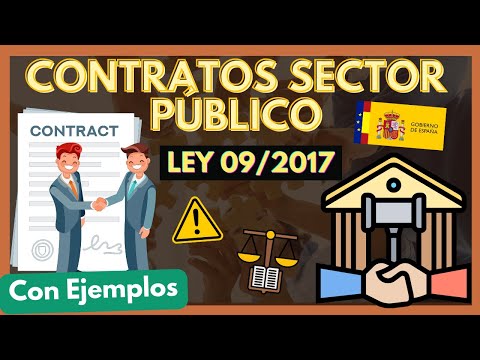 ➡️ PUBLIC SECTOR CONTRACTS: Law 9/2017: What types are there? [Summary, with EXAMPLES] "PART 1"