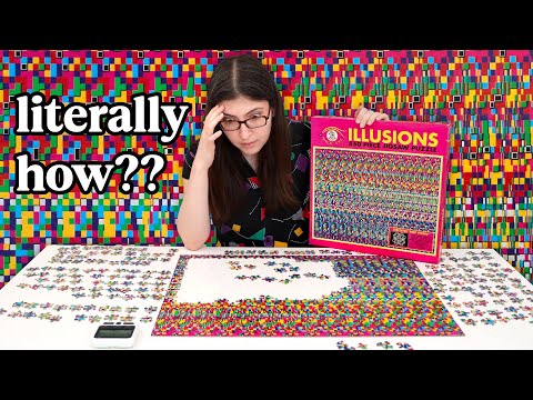 The craziest puzzle I’ve ever attempted - 90s Magic Eye Jigsaw Puzzle 😵‍💫