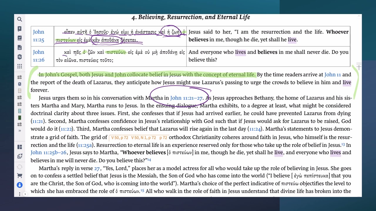 Faith and Eternal Life in the Resurrection of Lazarus Themelios 50.1