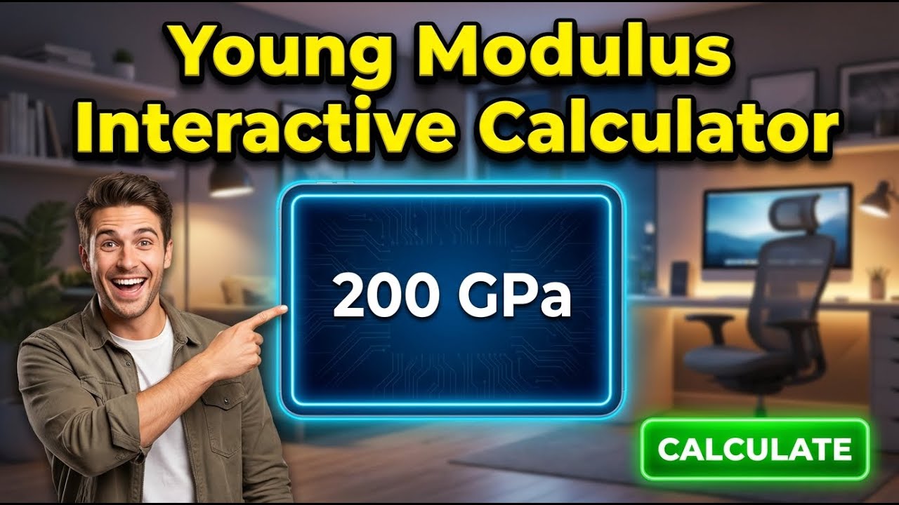 Young Modulus Interactive Calculator - Instructions Video