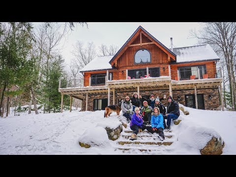 Casa de Ensueño | Tour de una Cabaña de Madera + Vacaciones de Invierno en Canadá
