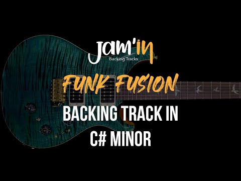 Funk Fusion Guitar Backing Track in C# Minor