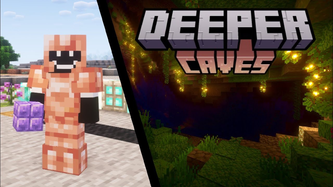 This small CAVE HAUL MOD is SO COOL... | Deeper Caves Showcase 1.20.1
