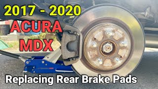 DIY 2017 2018 2019 2020 Acura MDX Replace Rear Brake Pads w/ Electronic Parking Brake (No Scan Tool)