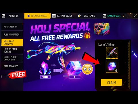 HOLI SPECIAL EVENT ALL FREE REWARDS🔥 -para SAMSUNG,A3,A5,A6,A7,J2,J5,J7,S5,S6,S7,S9,A10,A20,A30,A50