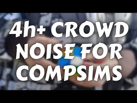4+ Hours of Rubik’s Cube Competition Crowd Noise for Competition Simulation Practice!