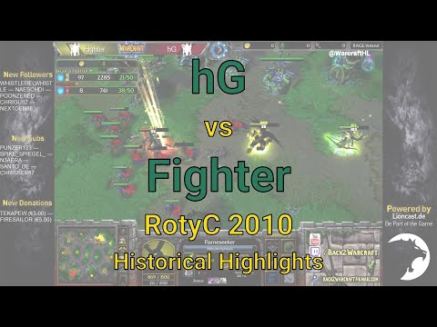 Warcraft 3: hG [NE] vs Fighter [NE] - RotyC 2010 | Historical Highlights