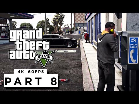 GRAND THEFT AUTO 5 Walkthrough Gameplay Part 8 - (PC 4K 60FPS) RTX 3090 MAX SETTINGS