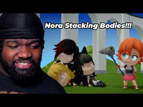 Nora low key a lil Menace RWBY Chibi, Episode 11 -15 REACTION