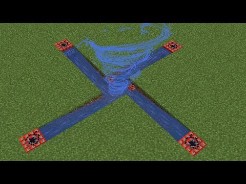 created a water tornado in minecraft