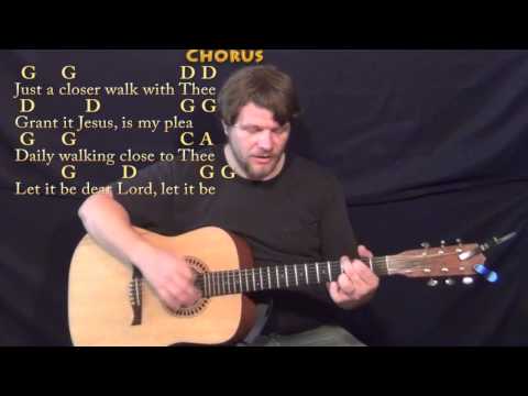 Just A Closer Walk With Thee (Hymn) Strum Guitar Cover Lesson in G with Chords/Lyrics