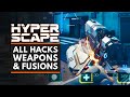 HYPER SCAPE | All Weapons, Hacks & Fusions