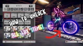 How To Unlock EVERY LUX ITEM In Descenders! 👍