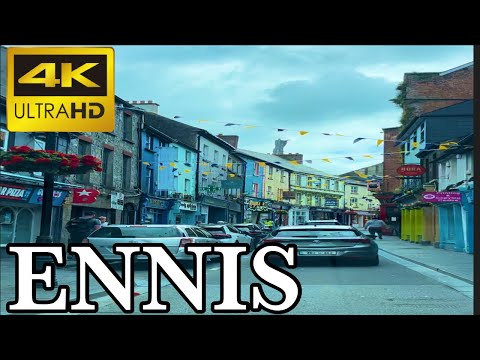 Ennis - County Clare - Driving  Downtown  Ireland 🇮🇪 [4K] #AjsAdventures#ennis#ireland#travel