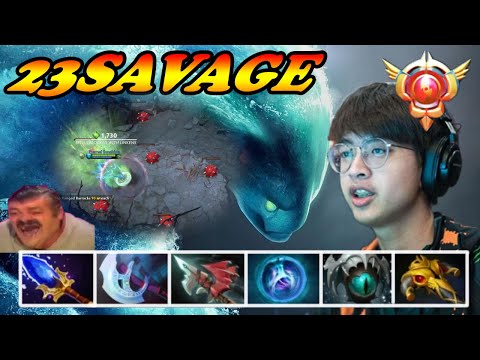 23Savage Morphling waving into 5 mines top SEA carry pattern | 7.34b Immortal Best Ranked Gameplay