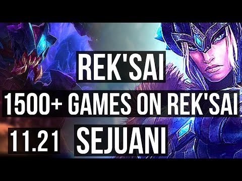 REK'SAI vs SEJU (JNG) | 13/1/3, 1500+ games, Legendary, 1.4M mastery | BR Master | 11.21