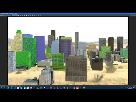 3d Max city IPR example- vray