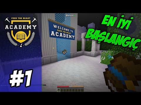 SUNUCUDA SERİYE BAŞLIYORUZ | Modlu Minecraft FTB Academy - BÖLÜM 1
