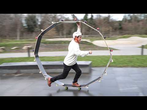 THE INFINITY CIRCLE SKATEBOARD vs MASSIVE £4.6 MILLION SKATEPARK!