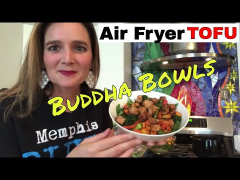 Air Fryer Tofu Buddha Bowls