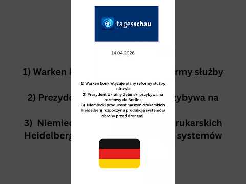 Niemiecki dziennik telewizyjny @tagesschau 14 kwietnia