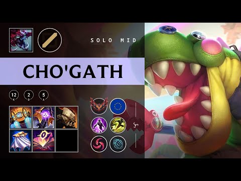 Cho'Gath Mid vs Aurora - EUW Grandmaster Patch 25.22