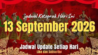 Download lagu Ketoprak Schedule for Today, Sunday, September 13, 2026 mp3