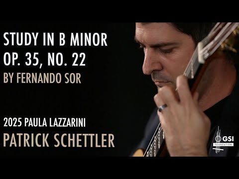 Patrick Schettler plays "Study in B Minor" Op. 35, No. 22 by Fernando Sor on a 2025 Paula Lazzarini