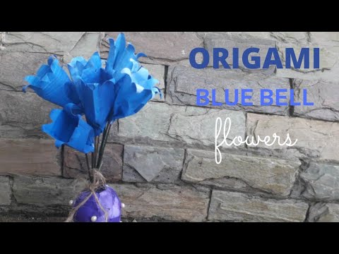 ORIGAMI BLUE BELL FLOWERS | FIRST VIDEO:)