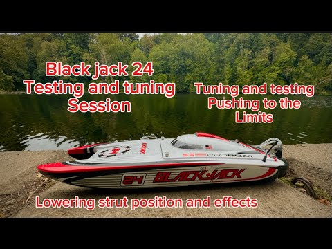 Blackjack 24,  lowered strut and working out the bounce