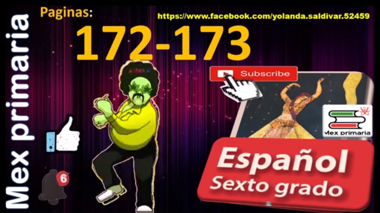 Español 6 página 172 173, marcación respuestas español sexto grado página 172 173 español 6