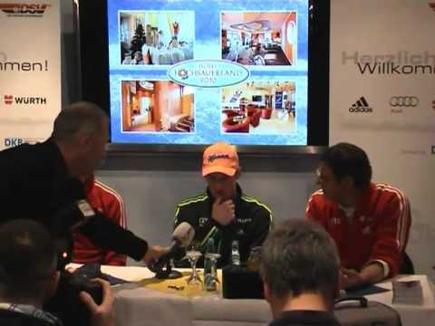 Pressekonferenz DSV zur Plus.de FIS-Team-Tour 2012 in Willingen