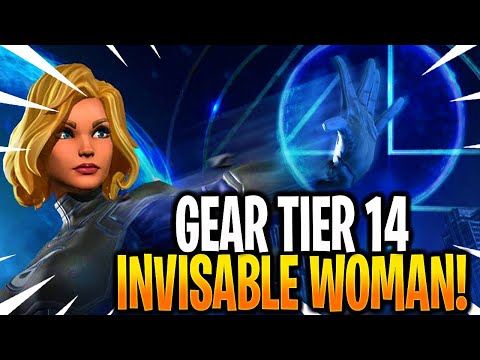 *NEW* G14 INVISIBLE WOMAN RANK UP & GAMEPLAY! - MARVEL Strike Force - MSF