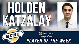 Fortis BC Player of the Week: Holden Katzalay