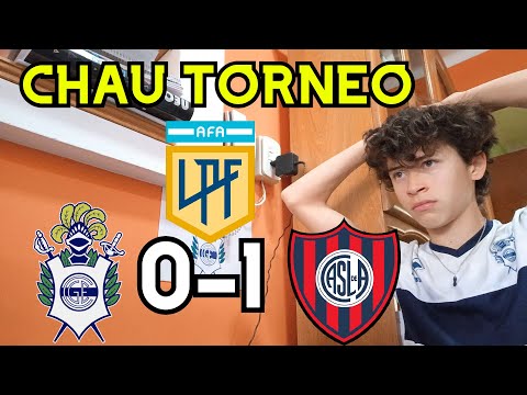 Gimnasia 0-1 San Lorenzo/Reaccion padre e hijo hinchas de Gimnasia/Torneo LPF 2022