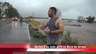 preview picture of video 'El Agua se Desborda en Boca de Arroyo 8 de Julio 2014'
