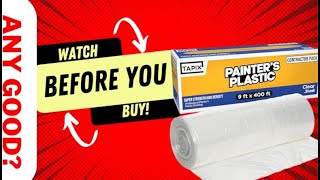Painter’s Plastic Sheeting Review – Easy, Affordable, Heavy Duty!