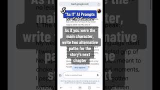 5 As If Prompts for ELA Teachers #ai #teacher #aiforteachers #chatgpt #googlebard