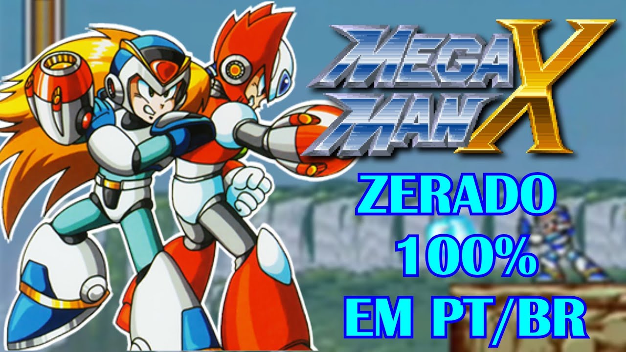 Mega Man X em PT/BR - Zerado 100% - Super Nintendo