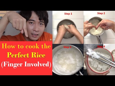 Cooking Perfect Rice Uncle Roger's way. Bonus: How to measure rice with finger.