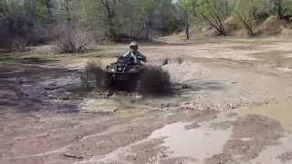 preview picture of video 'CanAm XMR eating up a deep mud hole (V20140426-142900)'